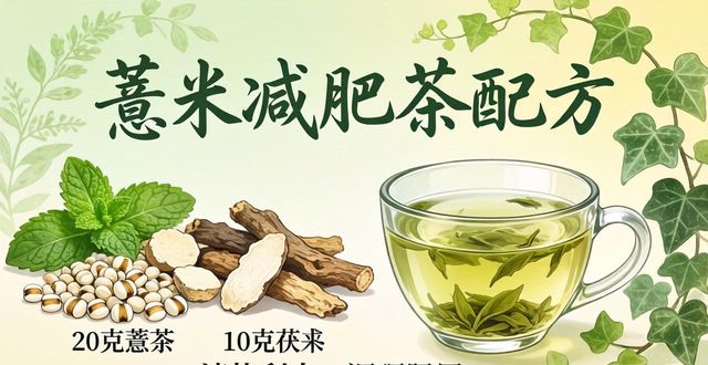 6个中药古方减肥茶配方,自己在家就能泡