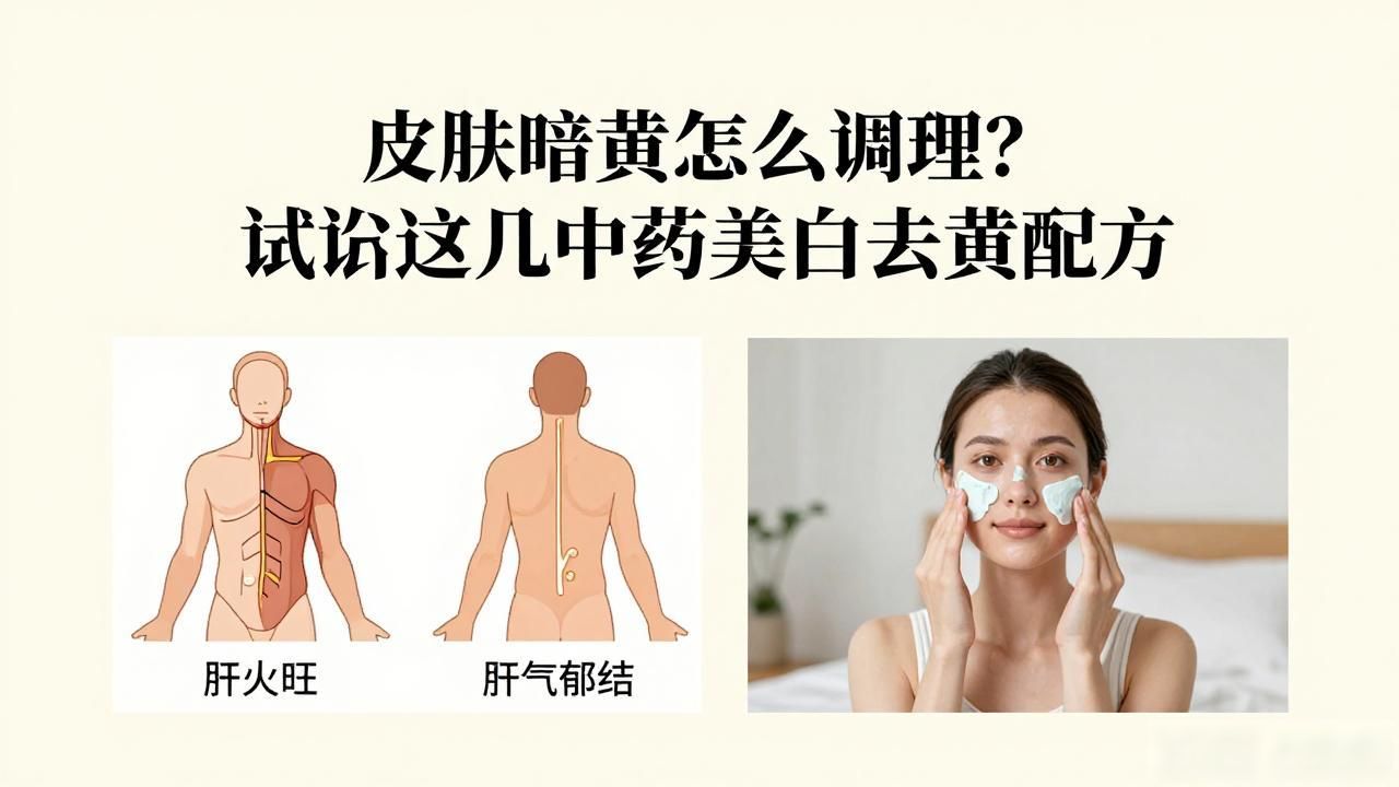 皮肤暗黄怎么调理?试试这几个中药美白去黄配方
