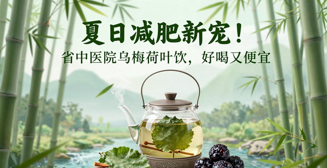夏日减肥新宠!省中医院乌梅荷叶饮,好喝又便宜