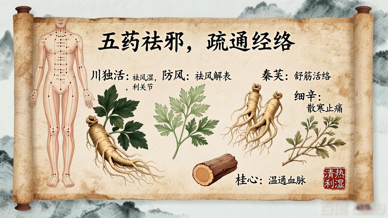 三痹汤:清理全身血管中药配方,专治风寒湿筋骨冷痛