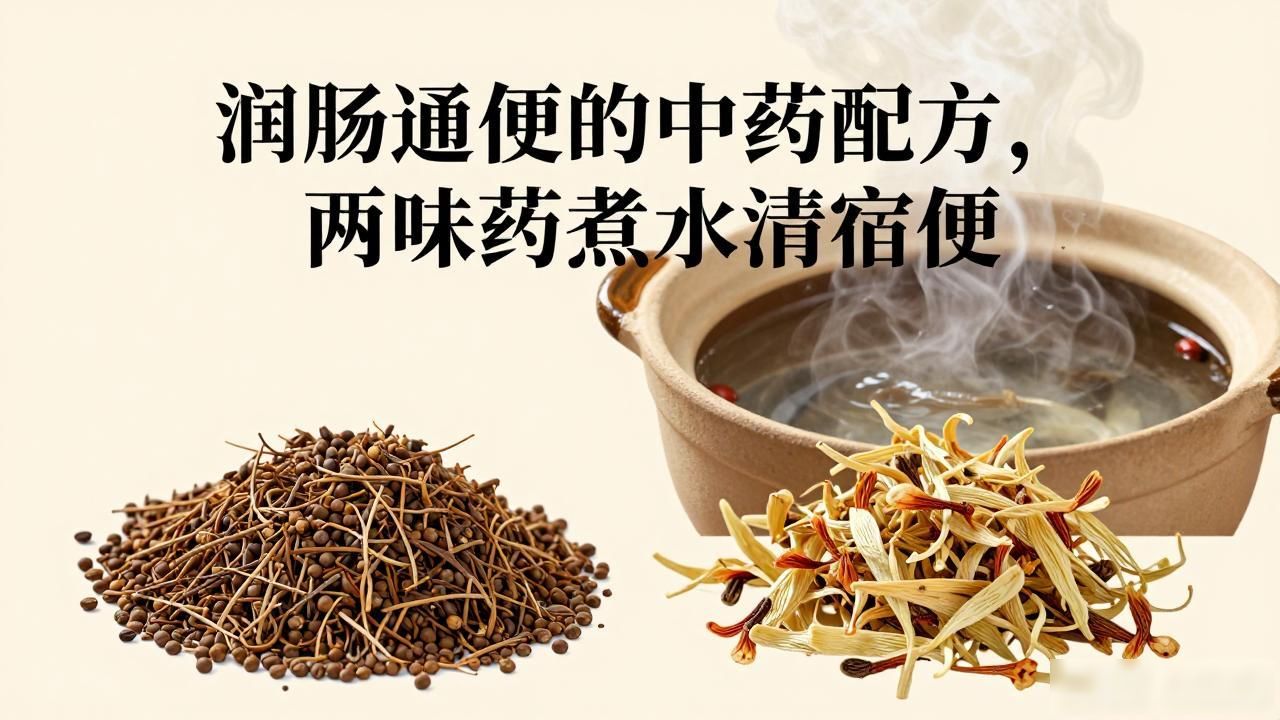 润肠通便的中药配方，两味药煮水清宿便