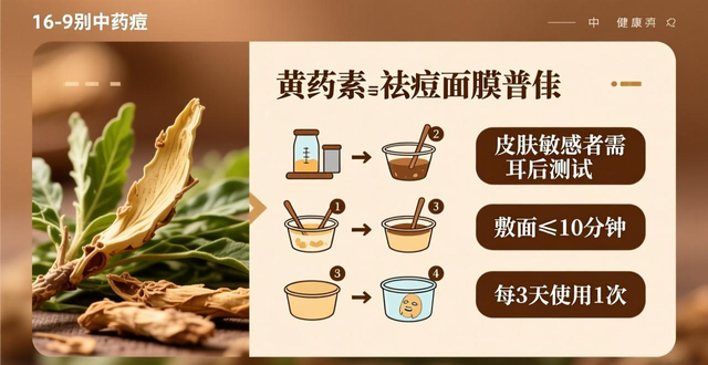 中药祛痘面膜配方大公开!不同类型痤疮对应调配法