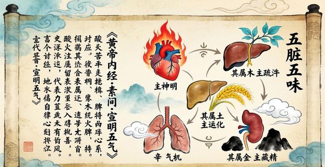 五脏所主黄帝内经原文:五味入五脏,五气病五脏