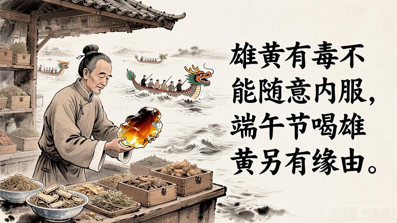 雄黄有毒不能随意内服,端午节喝雄黄另有缘由