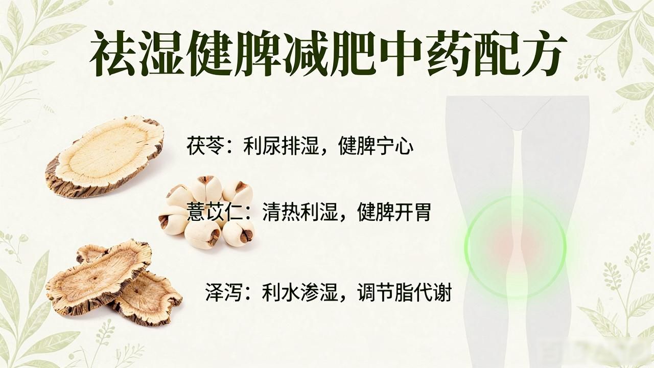 祛湿健脾减肥中药配方,茯苓薏苡仁泽泻怎么用