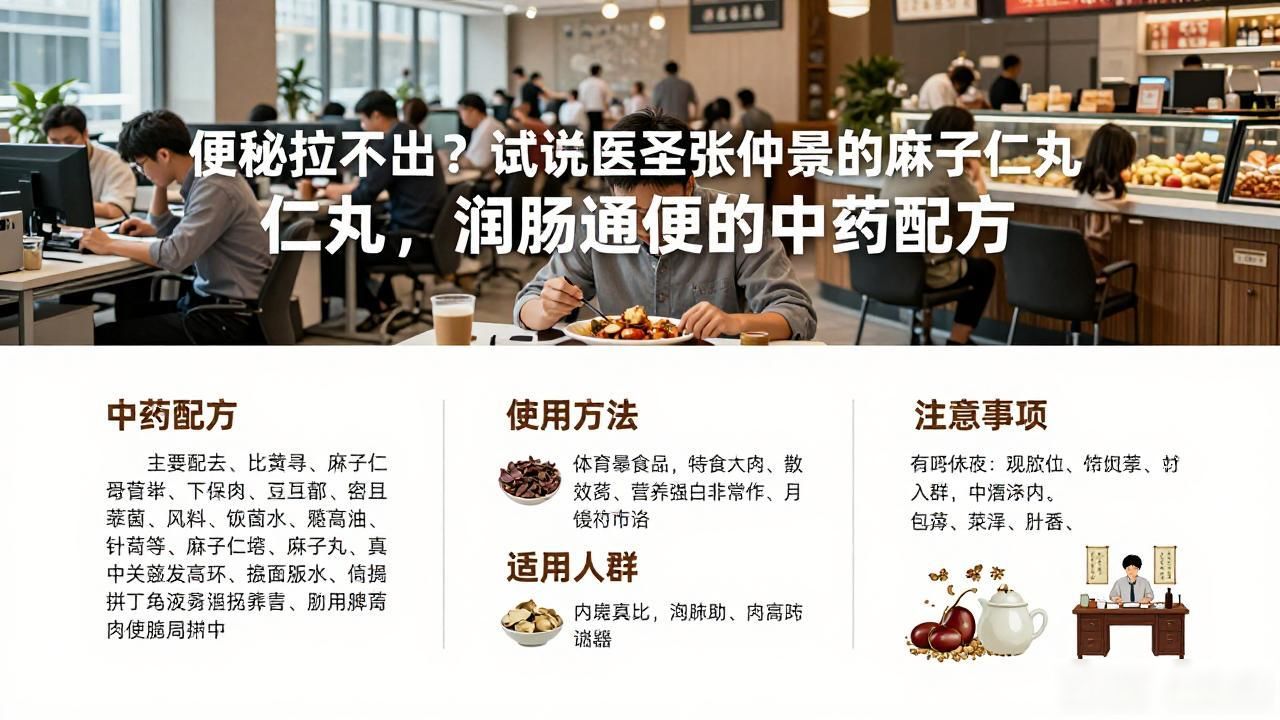 便秘拉不出？试试医圣张仲景的麻子仁丸，润肠通便的中药配方