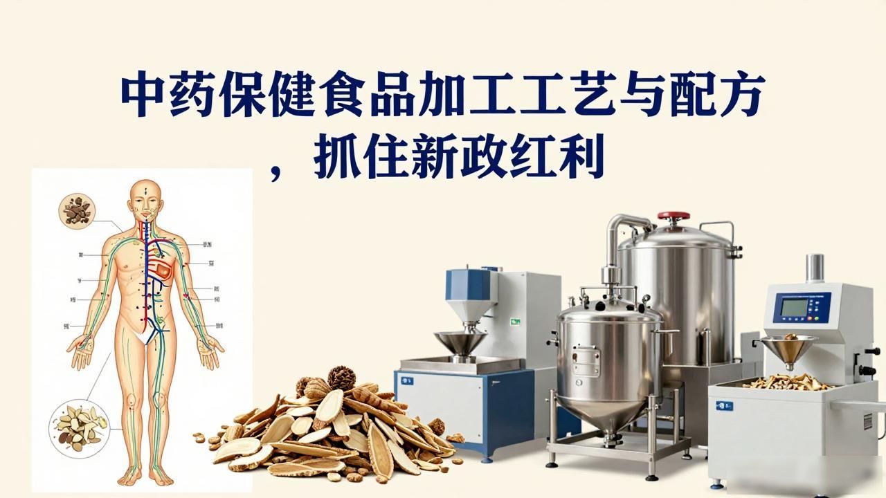 中药保健食品加工工艺与配方，抓住新政红利