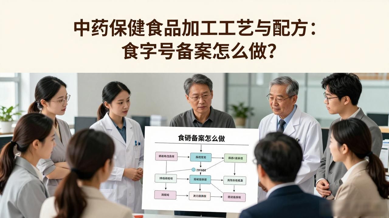 中药保健食品加工工艺与配方:食字号备案怎么做?