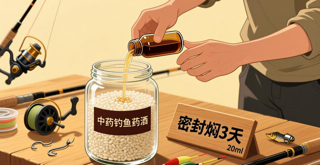 中药泡酒钓鱼配方及用法,四季通用主钓鲫鲤等淡水鱼