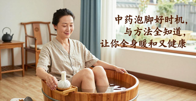 中药泡脚好时机与方法全知道,让你全身暖和又健康