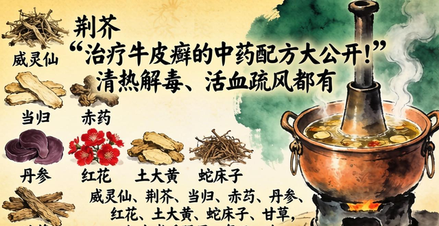 治疗牛皮癣的中药配方大公开!清热解毒、活血疏风都有