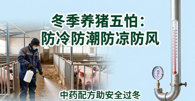 冬季养猪五怕:防冷防潮防凉防风,中药配方助安全过冬