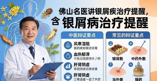 佛山名医讲银屑病治疗提醒,含中医角度辩证重点
