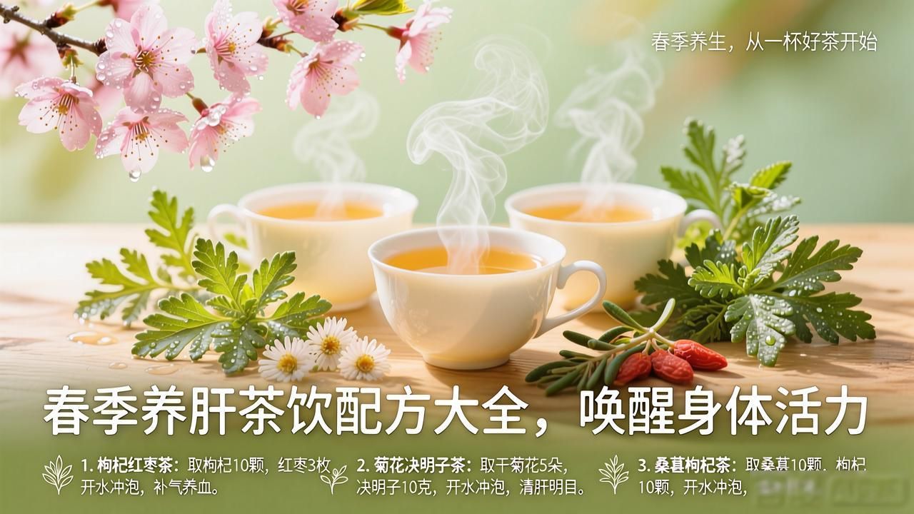 春季养肝茶饮配方大全,唤醒身体活力