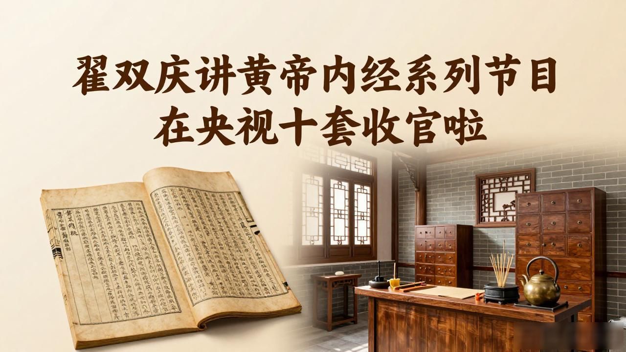翟双庆讲黄帝内经系列节目在央视十套收官啦
