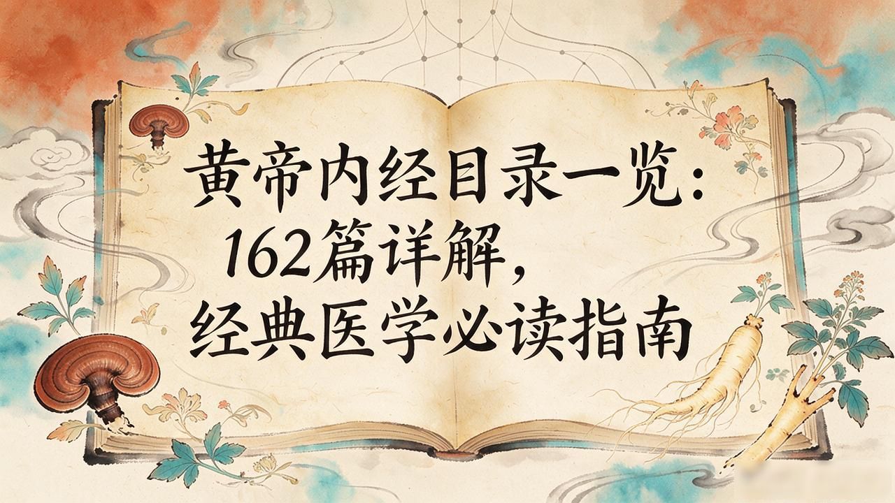 黄帝内经目录一览:162篇详解,经典医学必读指南