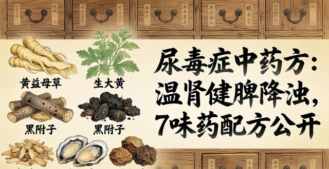 尿毒症中药方:温肾健脾降浊,7味药配方公开