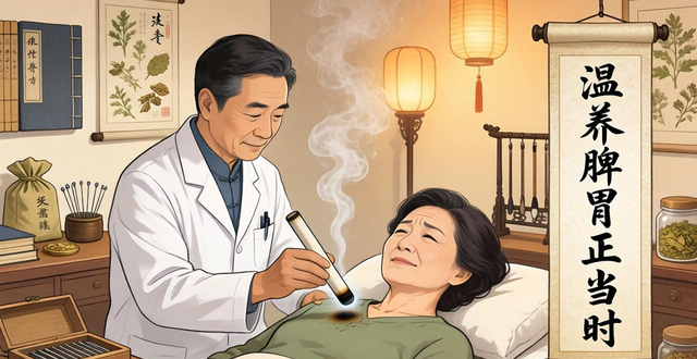 慢性胃炎老不好？试试艾灸调理，温养脾胃正当时