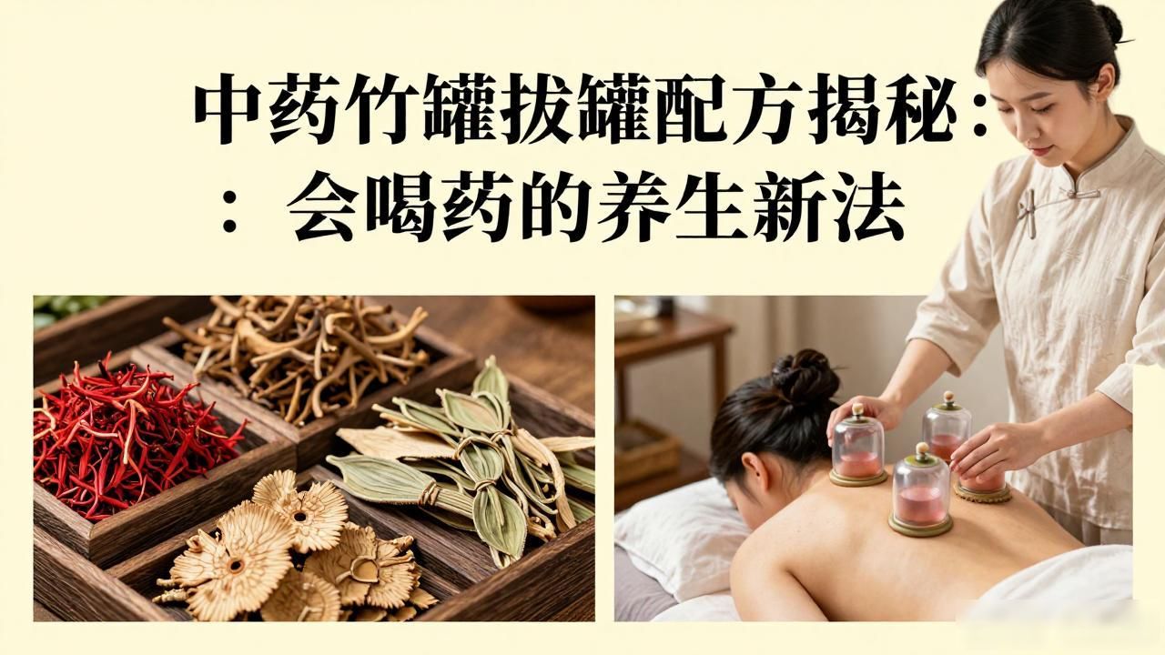中药竹罐拔罐配方揭秘:会喝药的养生新法