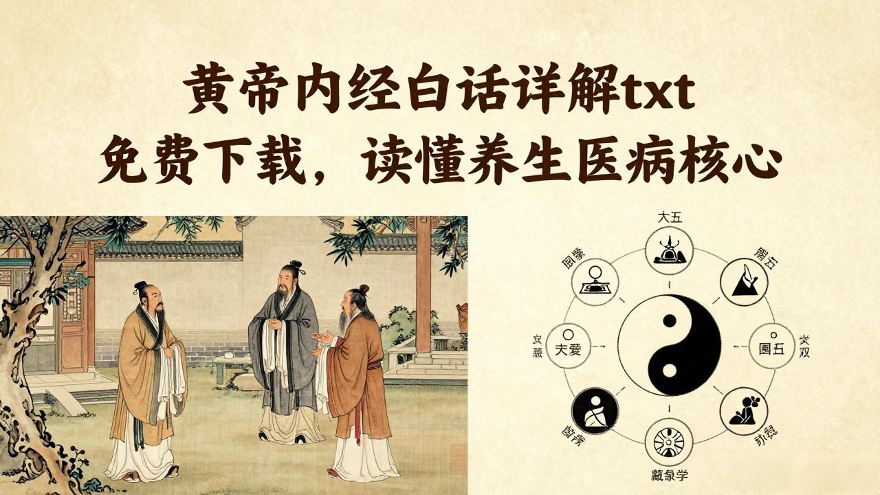 黄帝内经白话详解txt 免费下载,读懂养生治病核心