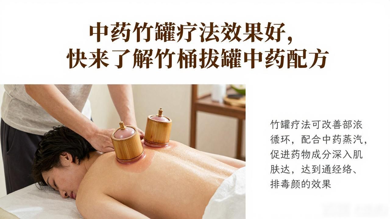 中药竹罐疗法效果好，快来了解竹桶拔罐中药配方