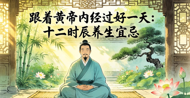 跟着黄帝内经过好一天:十二时辰养生宜忌