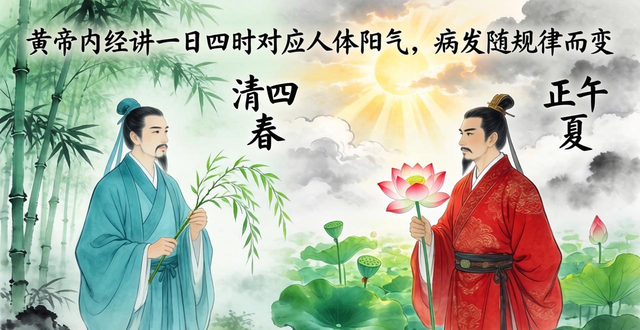 黄帝内经讲一日四时对应人体阳气,病发随规律而变