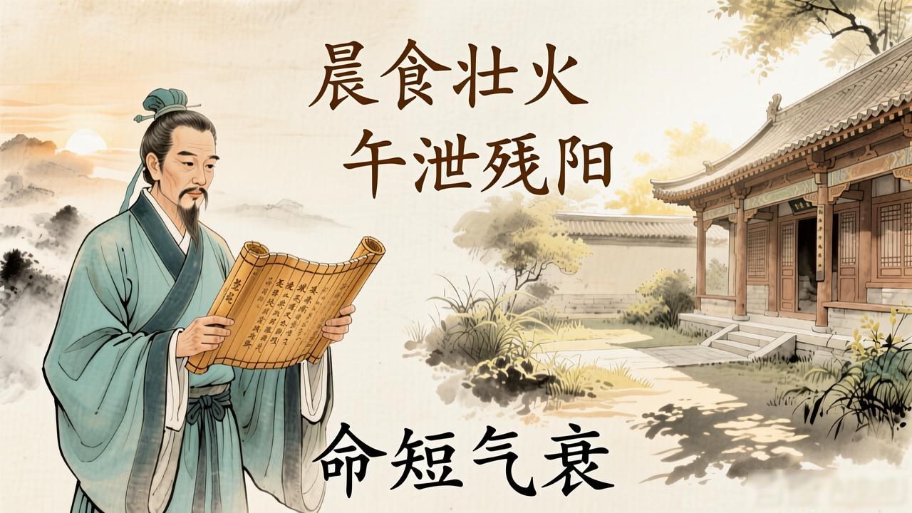 黄帝内经经典语句:晨食壮火,午泄残阳,养生必看