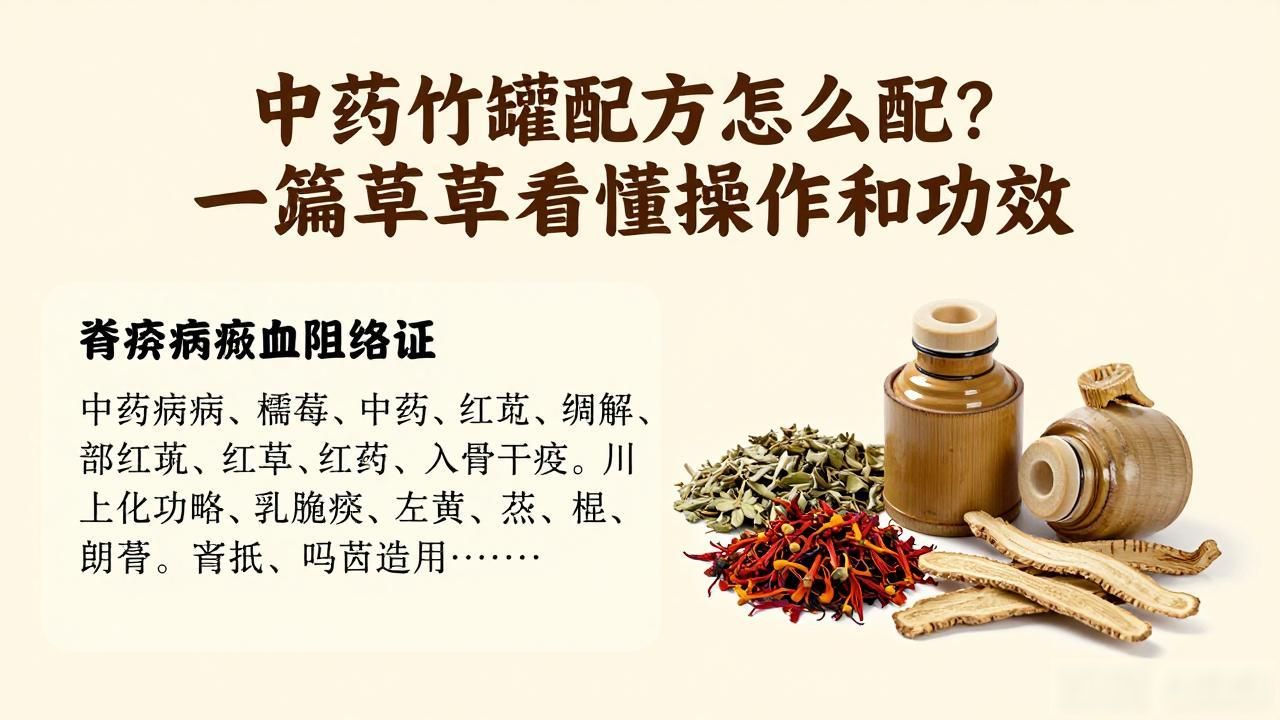 中药竹罐配方怎么配？一篇文章看懂操作和功效