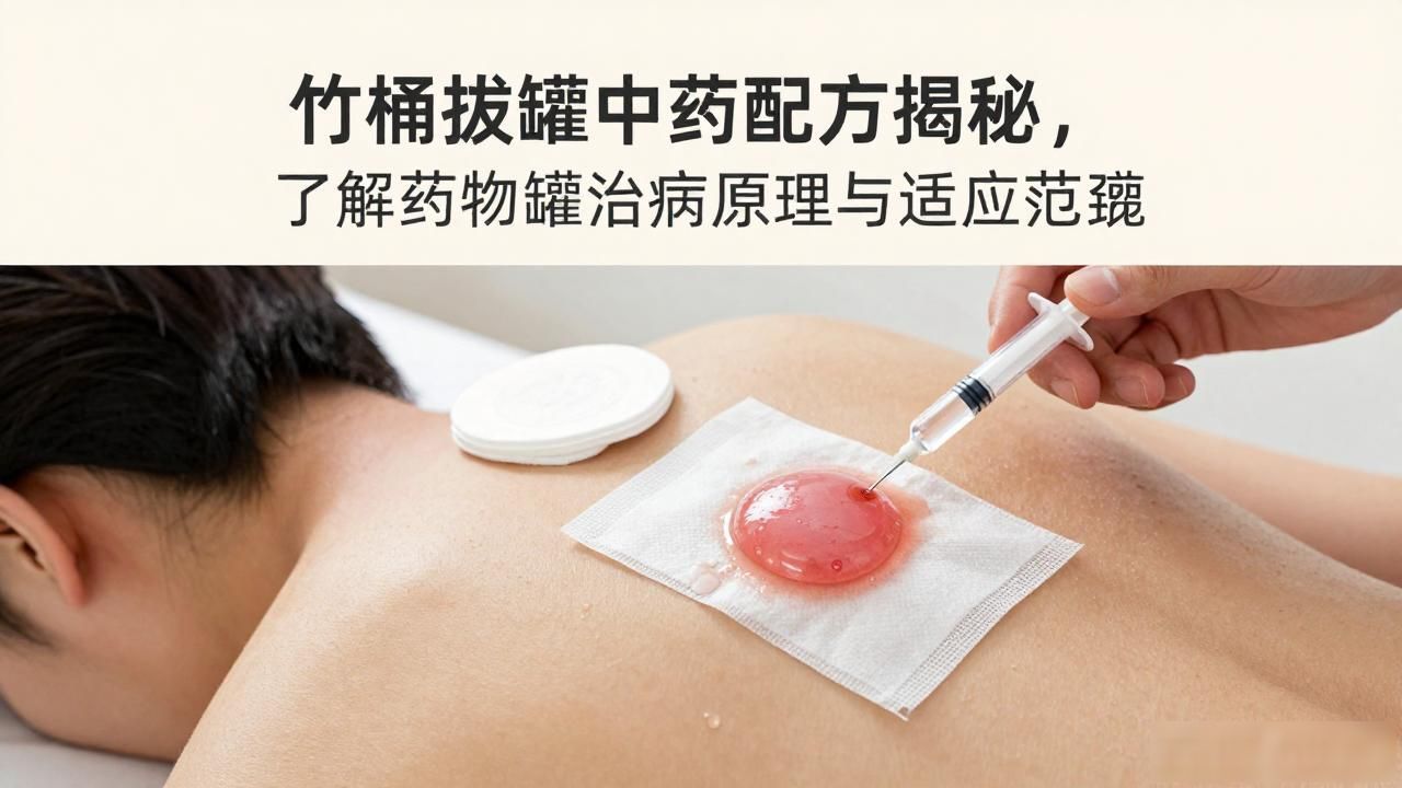 竹桶拔罐中药配方揭秘，了解药物罐治病原理与适应范畴