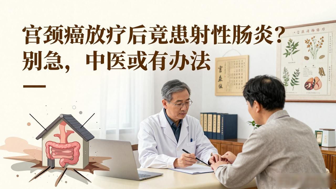 宫颈癌放疗后竟患放射性肠炎？别急，中医或有办法