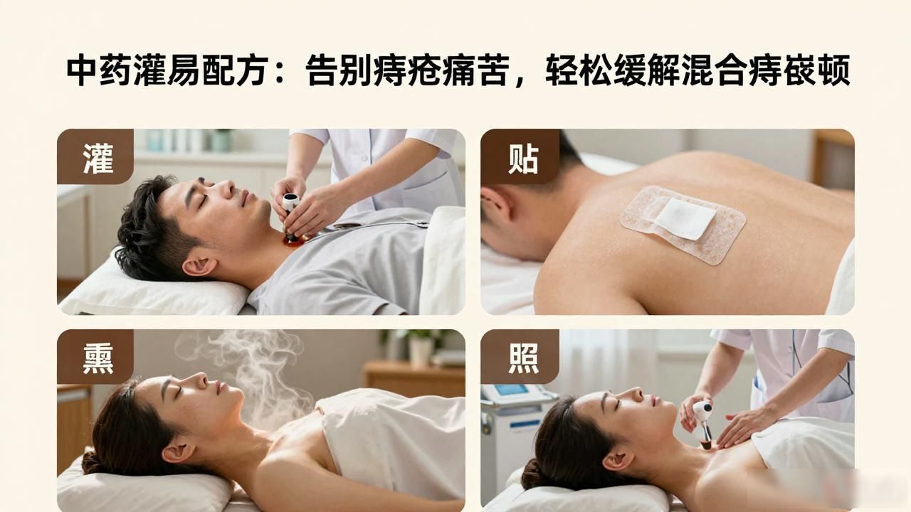 中药灌肠配方大全：告别痔疮痛苦，轻松缓解混合痔嵌顿