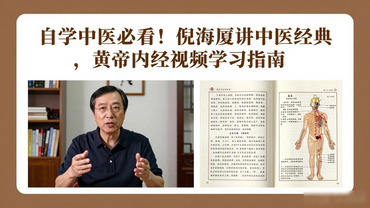 自学中医必看！倪海厦讲中医经典，黄帝内经视频学习指南