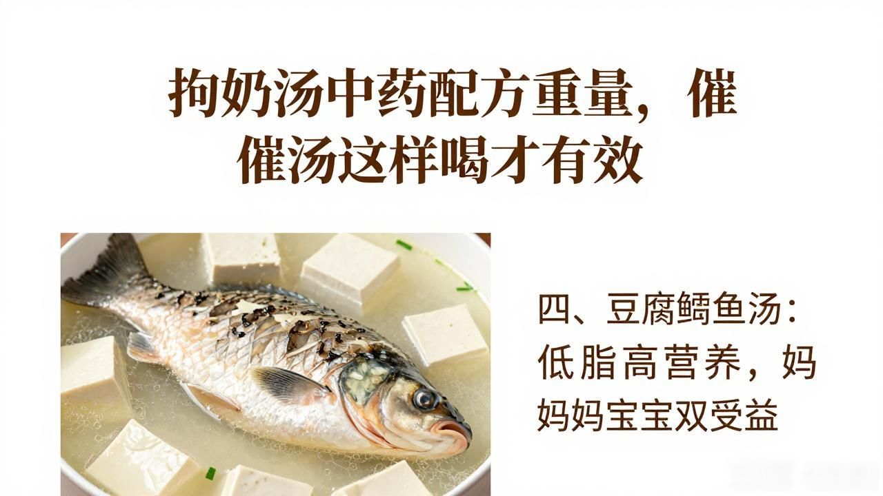 拘奶汤中药配方重量，催乳汤这样喝才有效