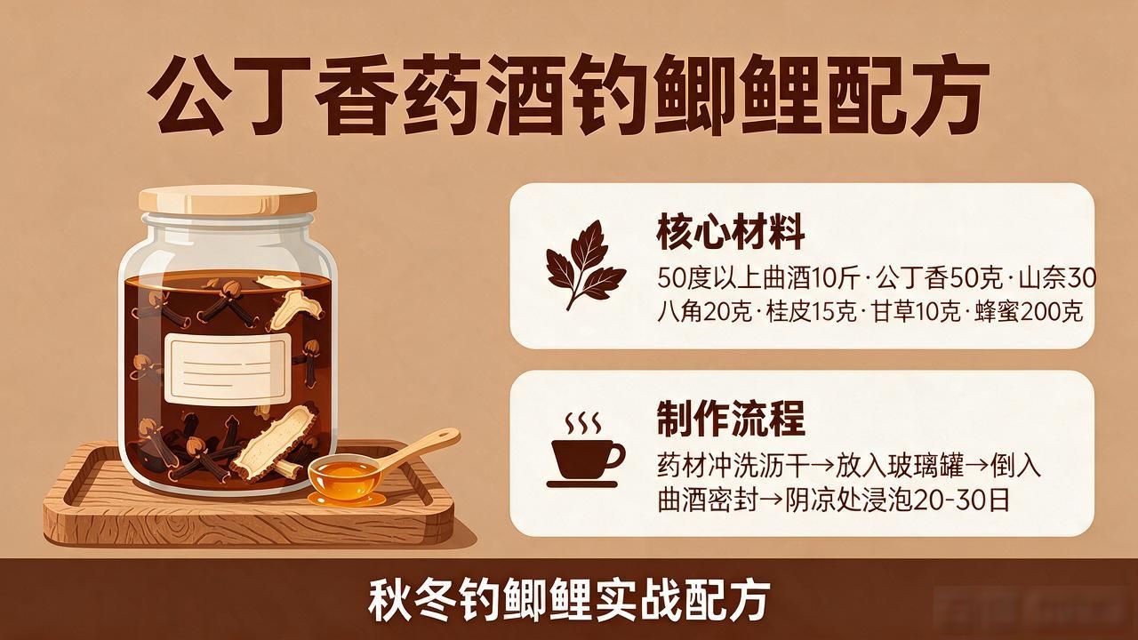 中药泡酒钓鱼怎么才有效?分清公母丁香是关键