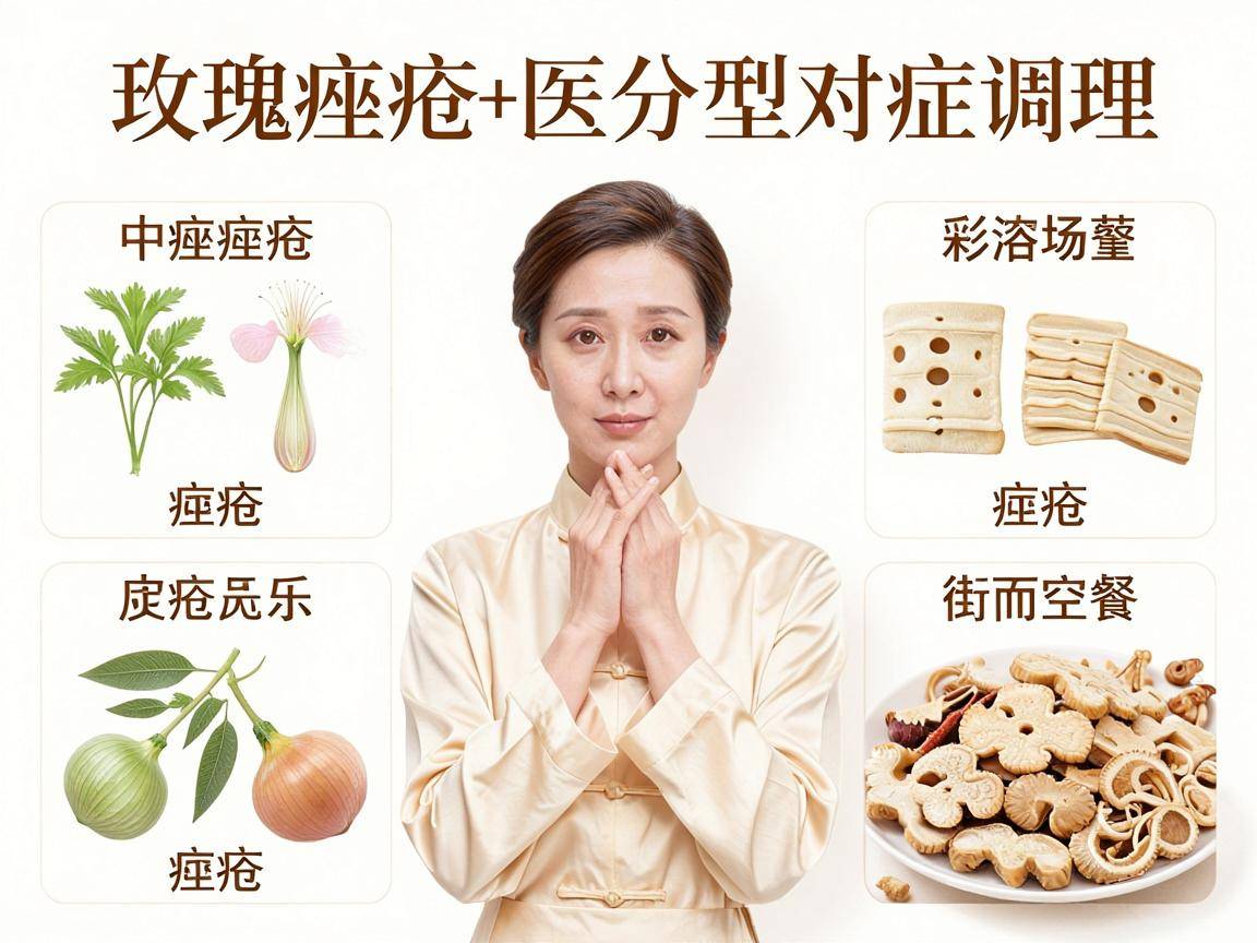 痤疮中药配方:玫瑰痤疮中医分型对症调理