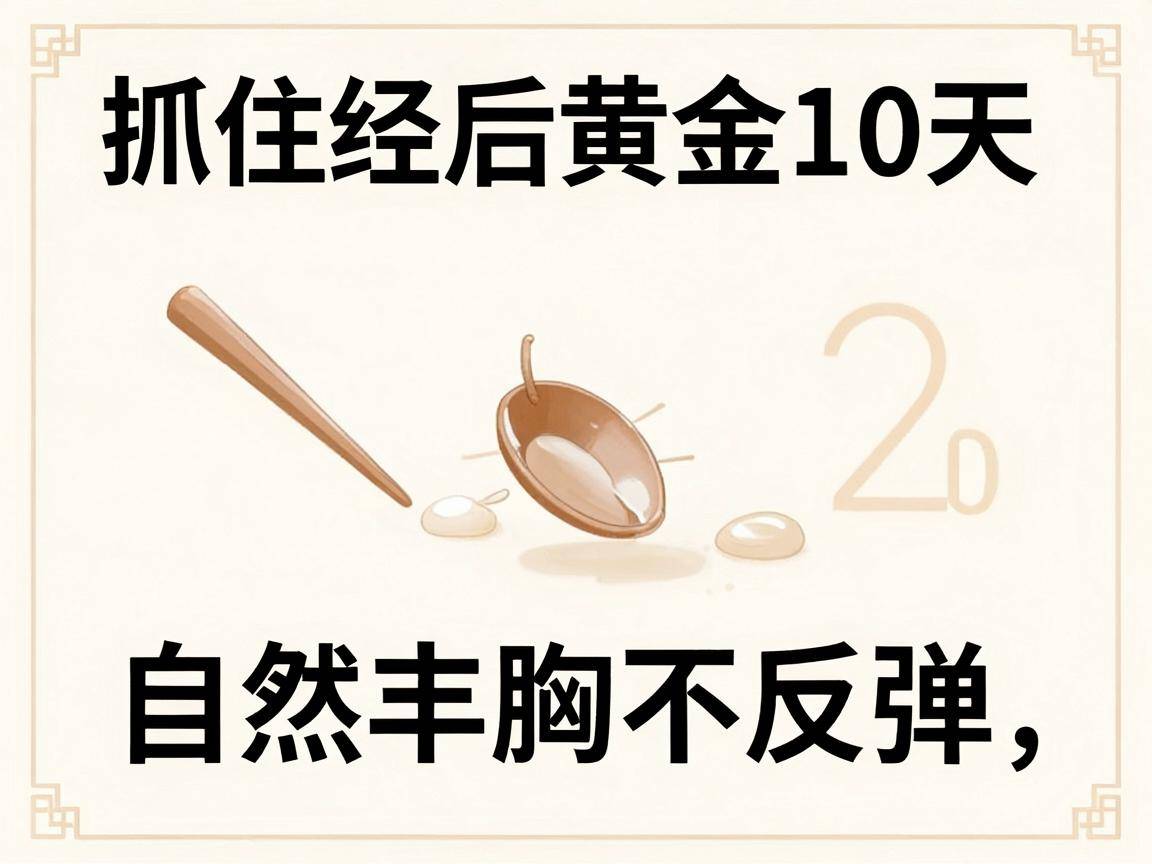 丰胸中药配方大全:抓住经后黄金10天,自然丰胸不反弹