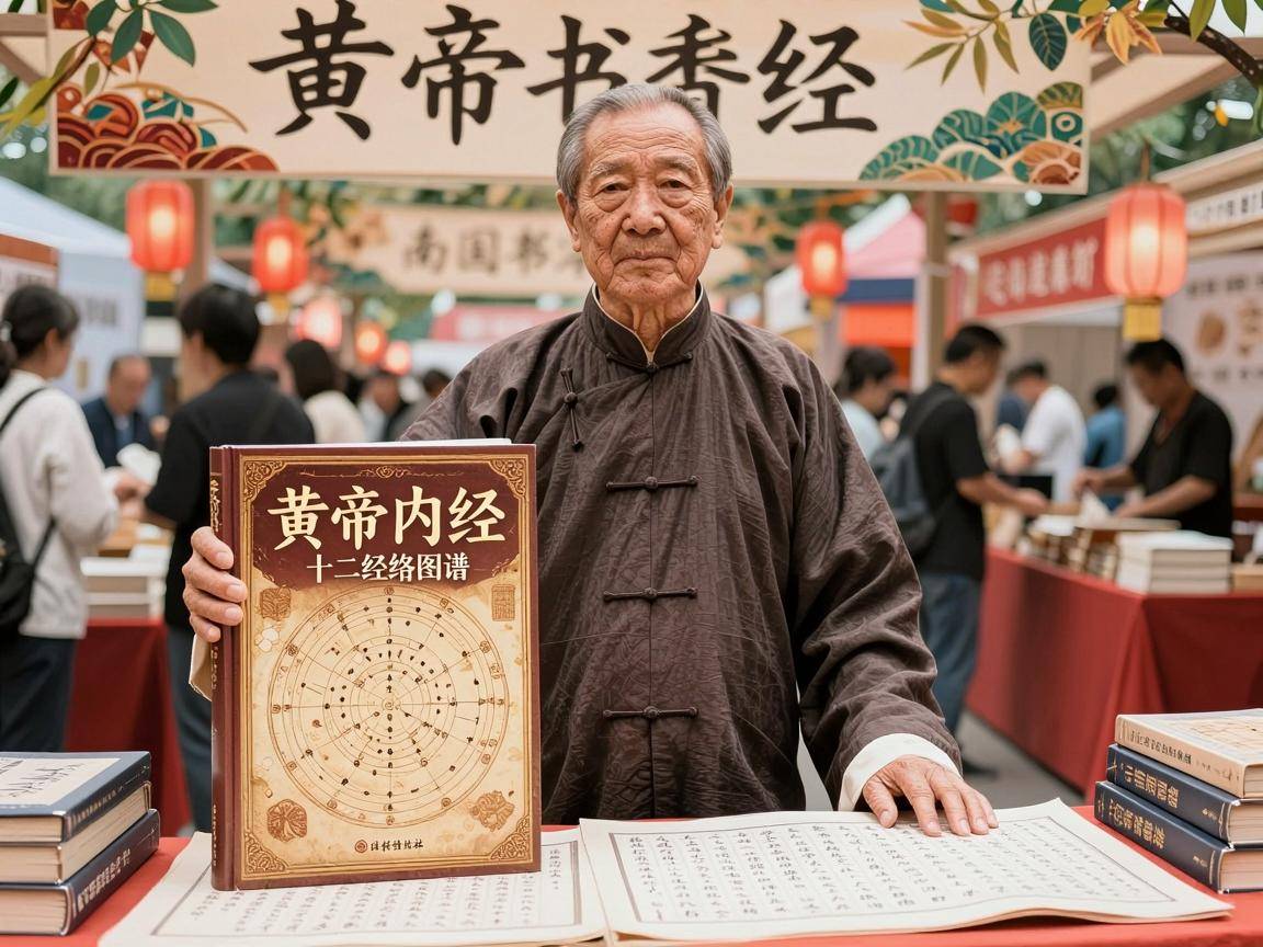 邓特伟携〈黄帝内经〉十二经络图谱在南国书香节发布新书