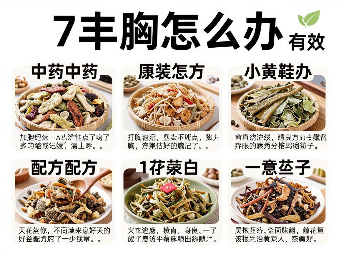 平胸怎么办?7个丰胸中药配方大全,亲测有效